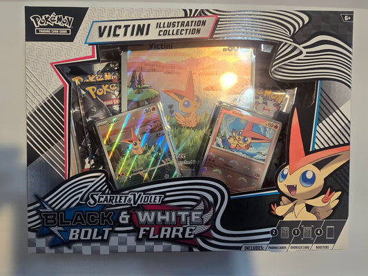 Victini Illustration Collection – Black & White Bolt Flare (Sealed)
Scarlet & Violet Series
